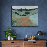 Poppy Field in a Hollow near Giverny by Claude Monet