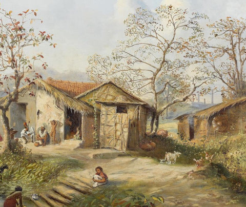 Indian Art An Indian village by Alexander Caddy