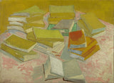 Piles of French novels by Vincent Van Gogh